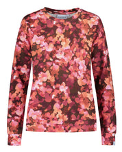 Casual Chic Print Shirt, Scarlet Petals