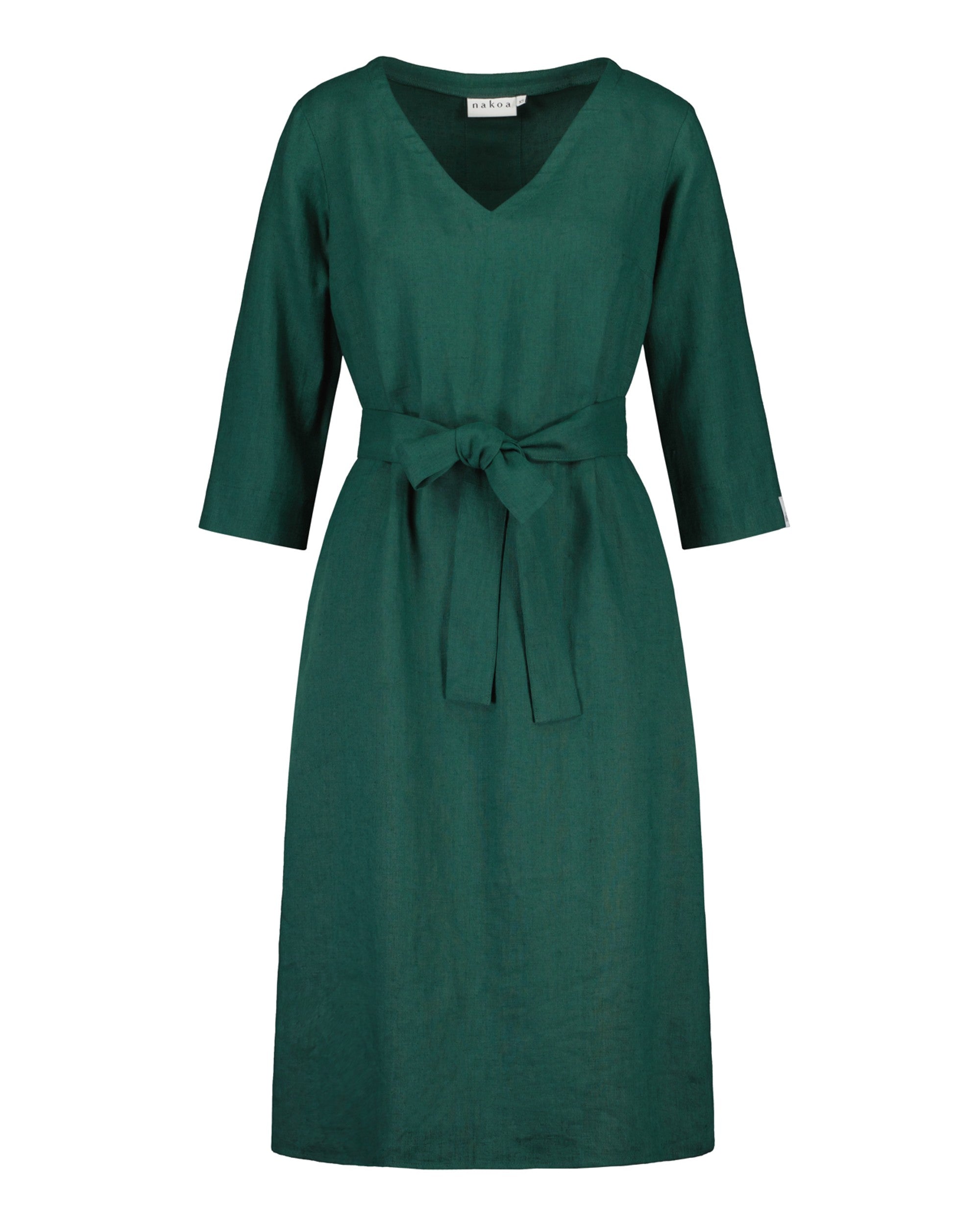 Vera Dress Leinenkleid, Evergreen