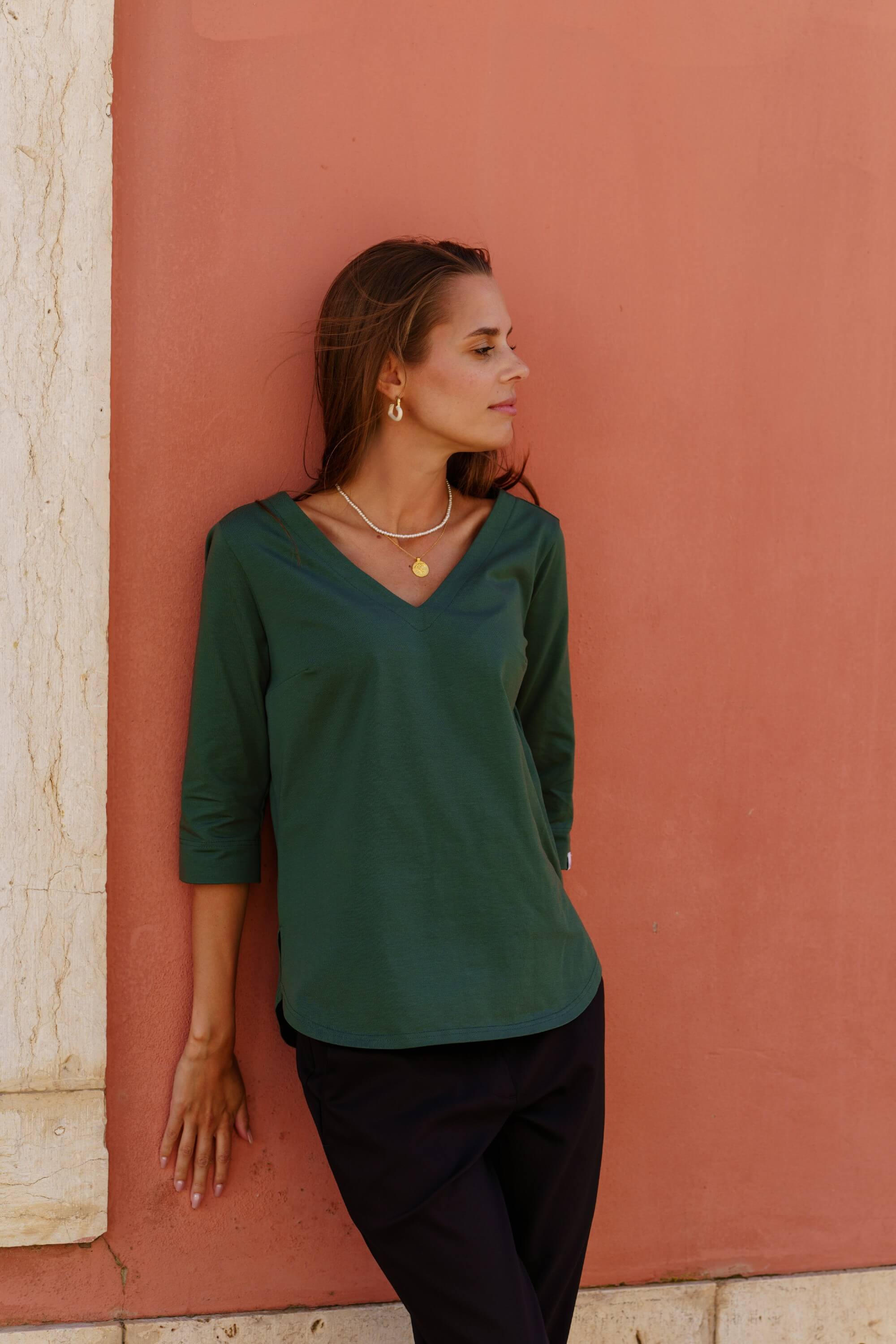 Vera Blouse, Evergreen