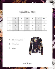 Casual Chic Print Shirt, Secret Lily