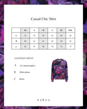 Casual Chic Print Shirt, Marble