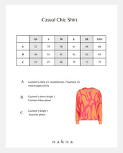 Casual Chic Print Shirt, Melody