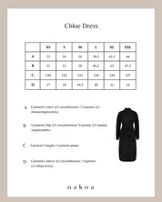 Chloe Dress, Black Leo