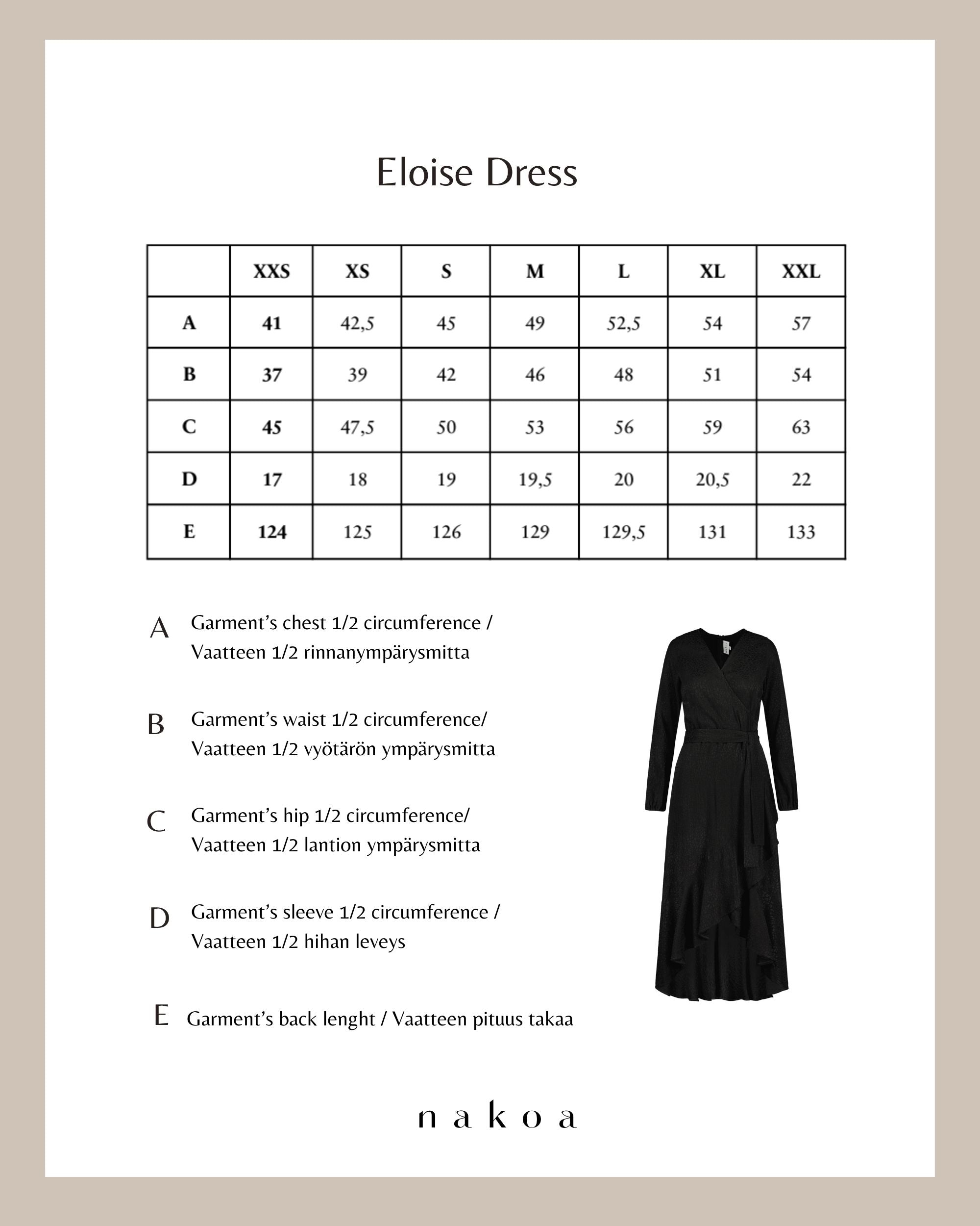 Eloise-Kleid, Noir