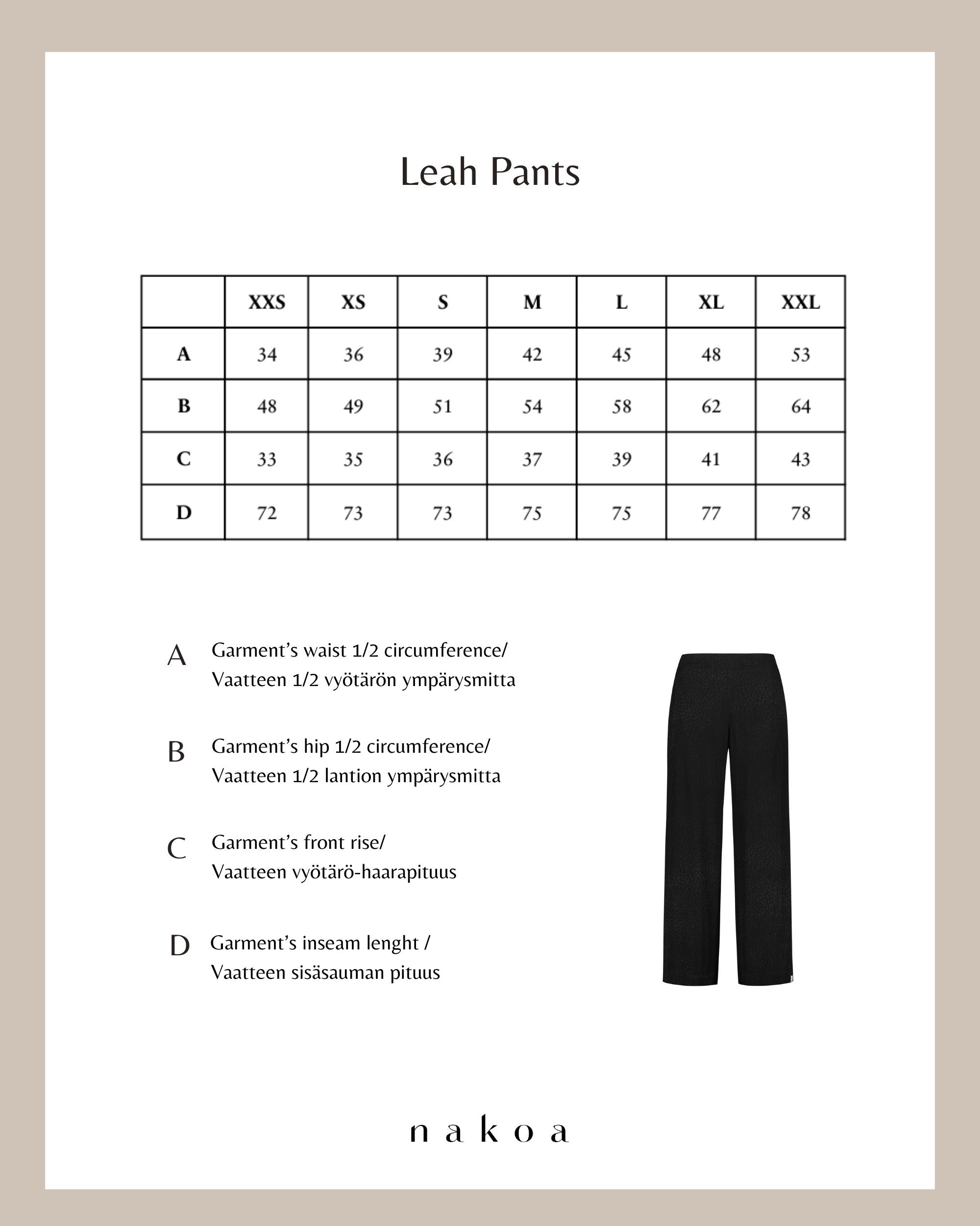 Leah Pants, Black Leo