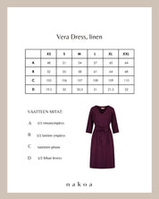 Vera Dress, Merlot