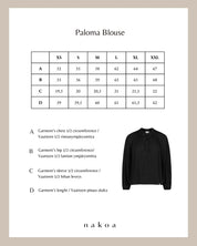 Paloma Blouse, Black Leo