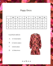 Poppy Dress, Scarlet Petals