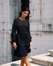 Hailey Dress, Black Leo