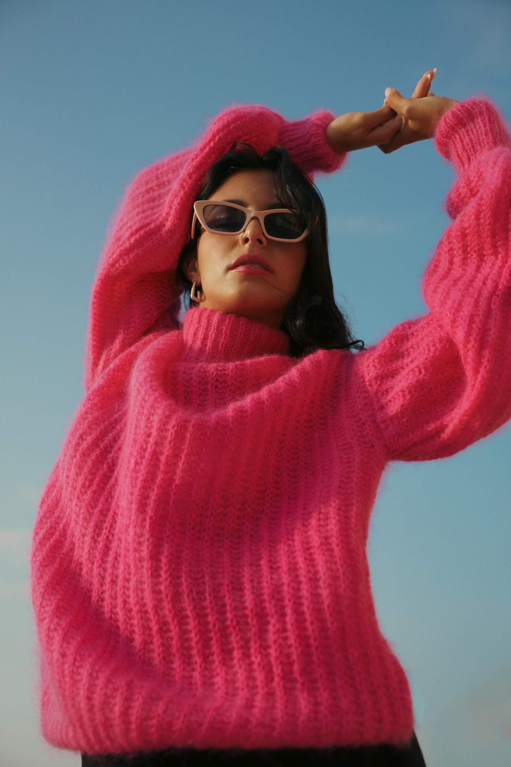 Robin Mohair Knit, Pink Lemonade