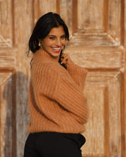 Robin Mohair Knit, Caramel