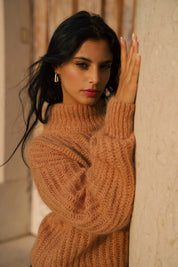 Robin Mohair Knit, Caramel