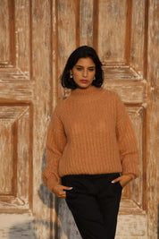 Robin Mohair Knit, Caramel