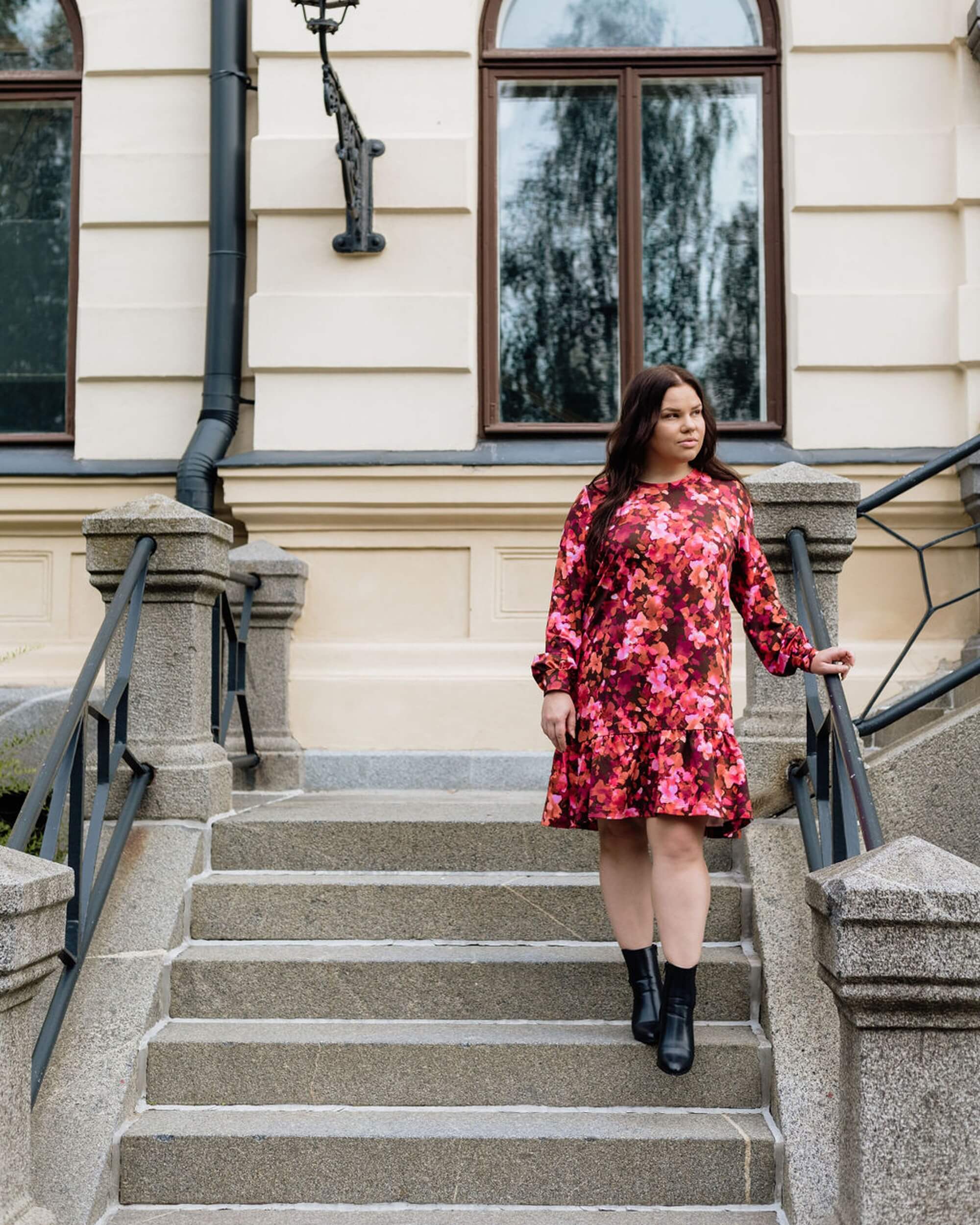 Poppy Dress, Scarlet Petals