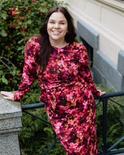 Zoey Dress, Scarlet Petals