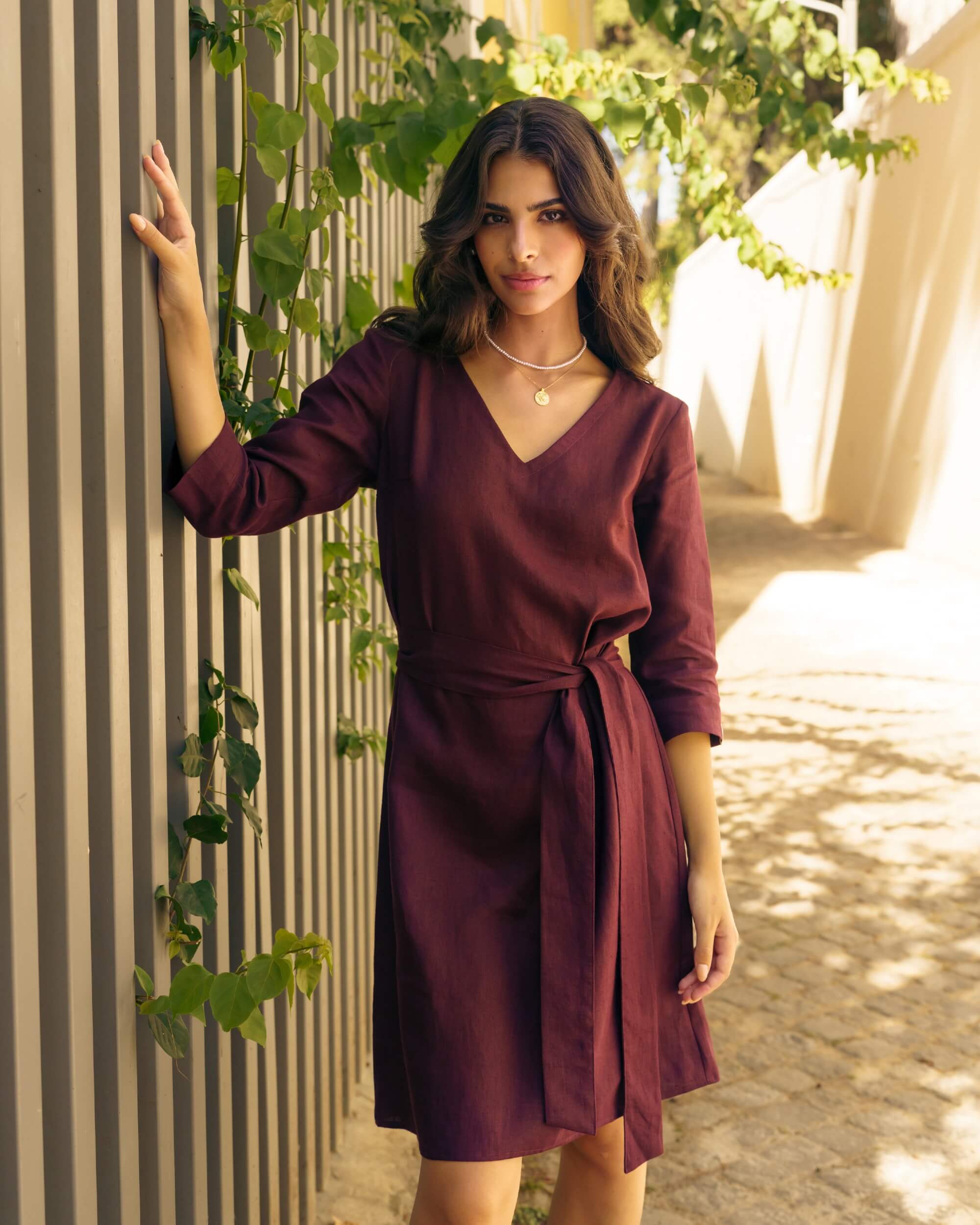 Vera Dress, Merlot