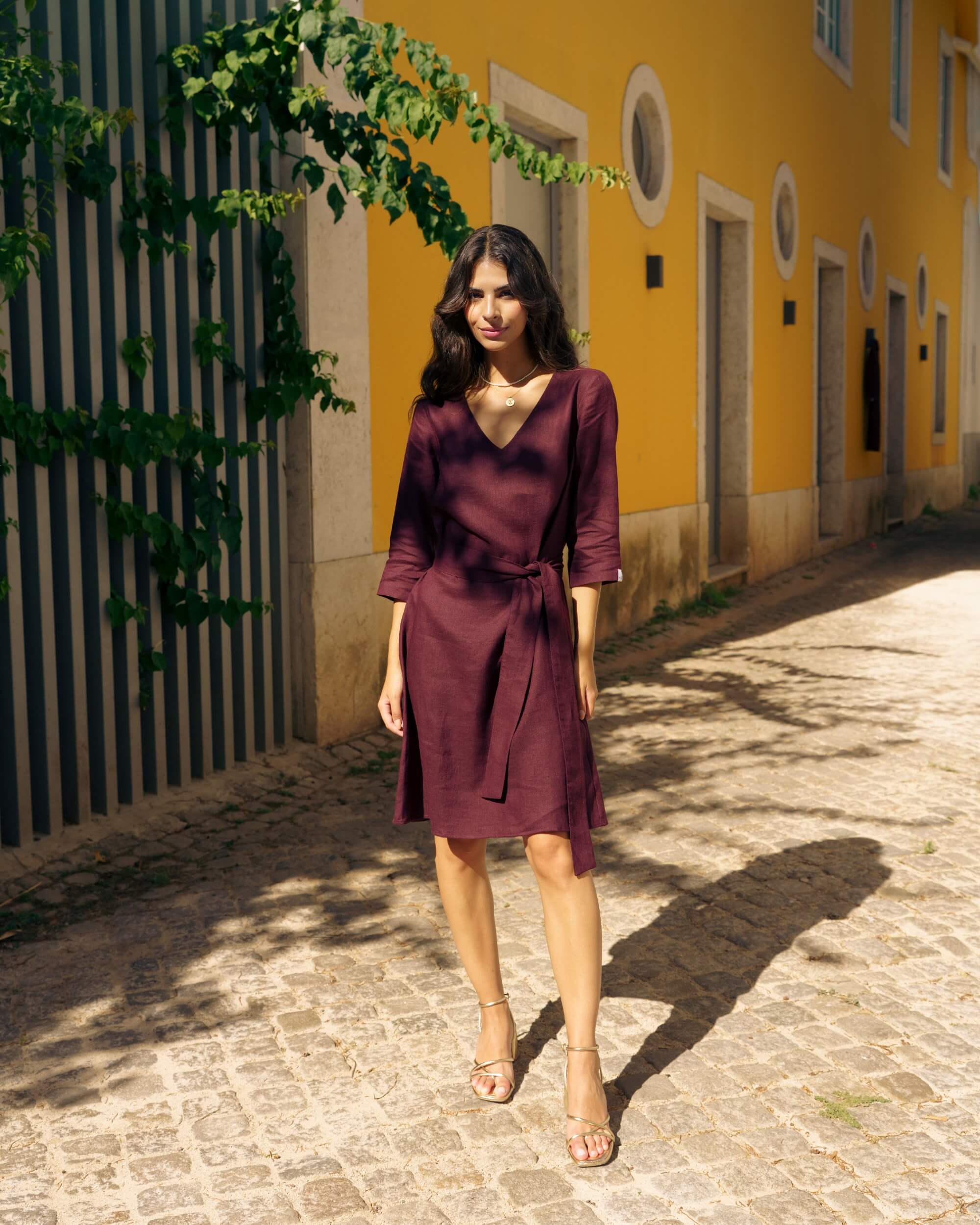 Vera Dress, Merlot